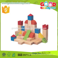 Não tóxico Pintura Unique Design Wooden Creative Blocks Set 46 Pieces